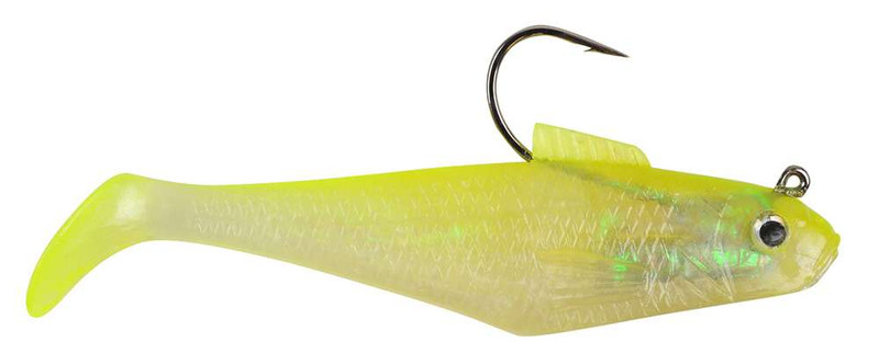 BERKLEY POWER BAIT SWIM SHAD 1/8oz 2in X 5cm PBBSS2-PRE PEARL RED EYE  (PRE-RIGGED)