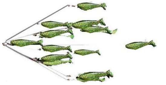 9er fishing lures 9er's 6 Arm 6