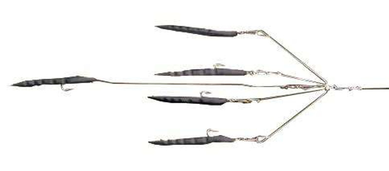 9er's 403 7 4 Arm N.E. Eel Rig Lure - 4032BLK Black