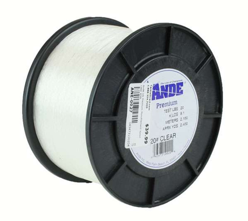 Ande Premium Mono 1 Lb. Spool 20 Lb. Test Clear