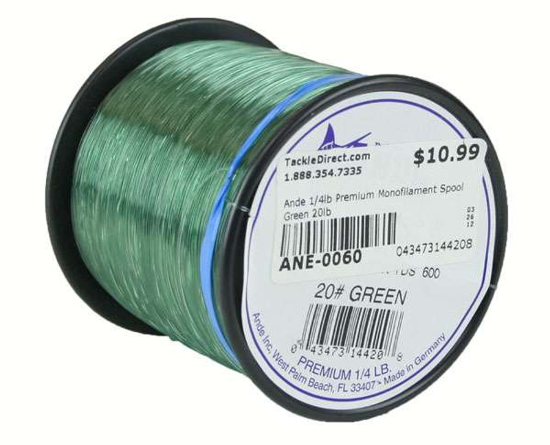  Ande Monofilament Line (Clear, 50 -Pounds Test, 1/4# Spool) :  Monofilament Fishing Line : Sports & Outdoors