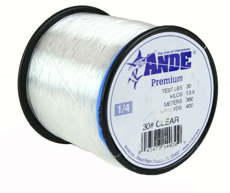 Ande Premium Mono 1/4 Lb. Spool 25 Lb. Test Pink