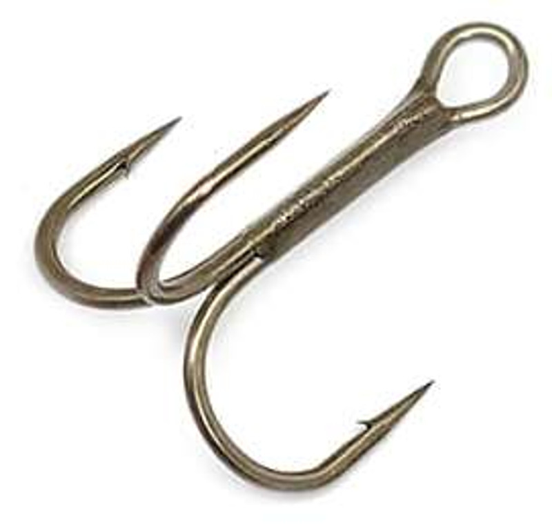 GAMAKATSU TREBLE HOOK #1 Barbed Needle Point Round Bend Bronze 7