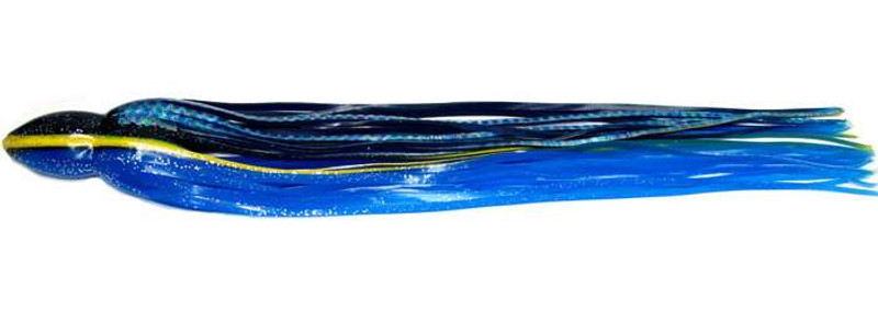 Black Bart S3 9.5in Lure Replacement Skirts - Black-Blue Dot (BBD)