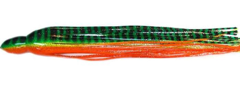 Black Bart S6 15in Lure Replacement Skirts Green Orange Tiger (GOT)