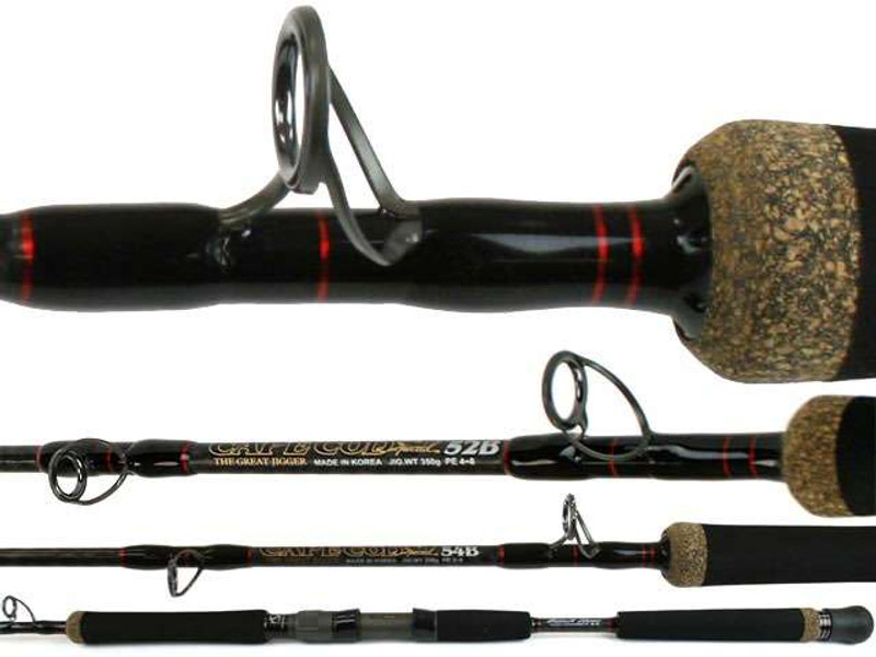 Matte Black Slow Pitch Jigging Rod - Casting - Spiral Wrap - Goofish