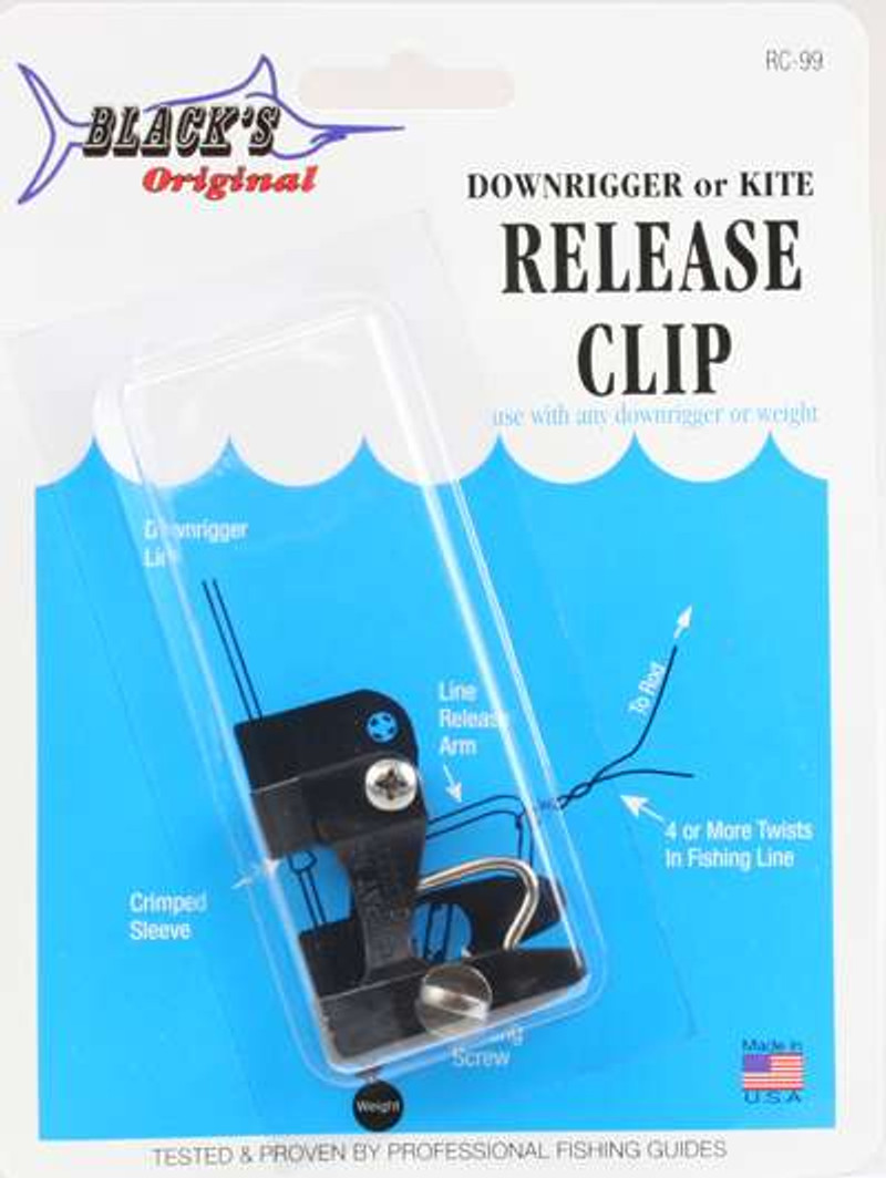 Black Marine RC60 Kite Release Clip Kit - TackleDirect