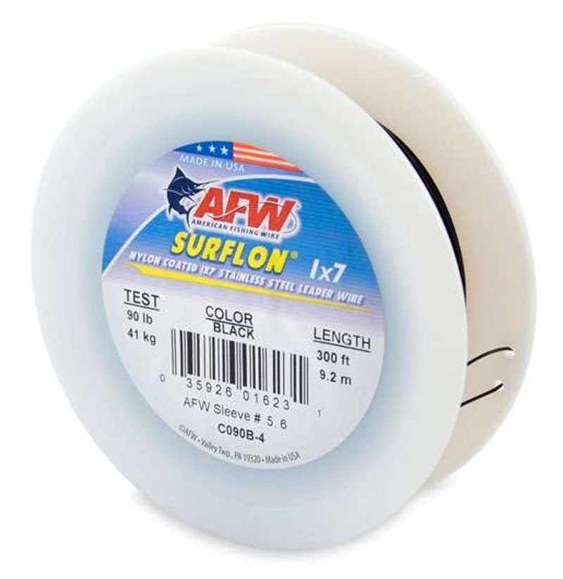 AFW C090B-4 Surflon Nylon Coated 1x7 SS Leader Wire - TackleDirect