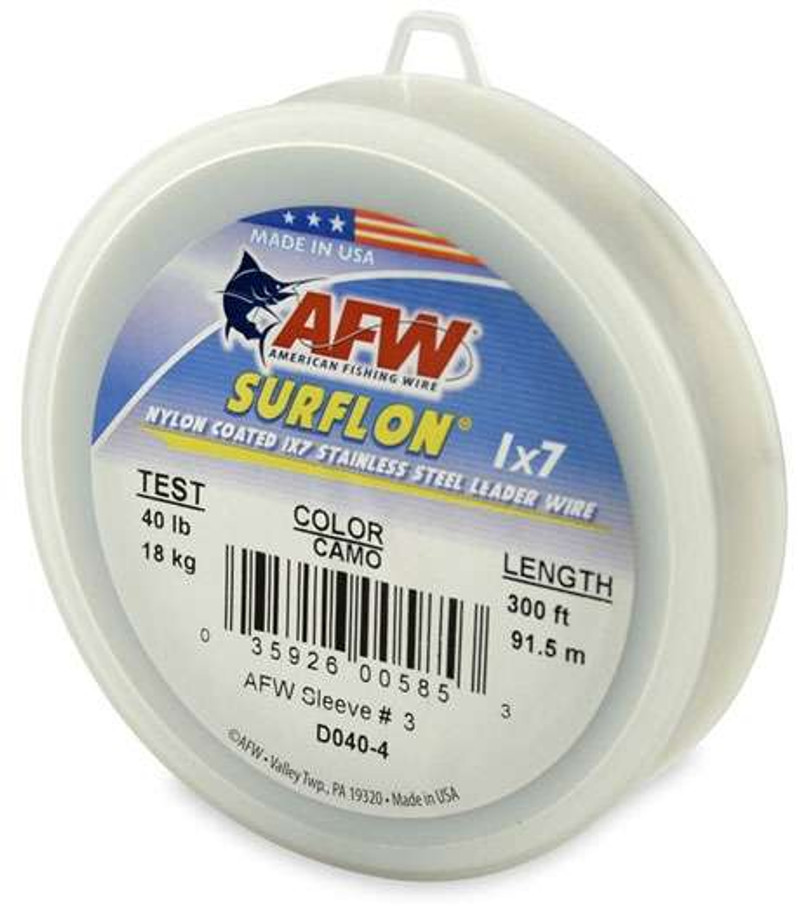 American Fishing Wire Surflon Nylon Coated 1x7 Stainless Steel