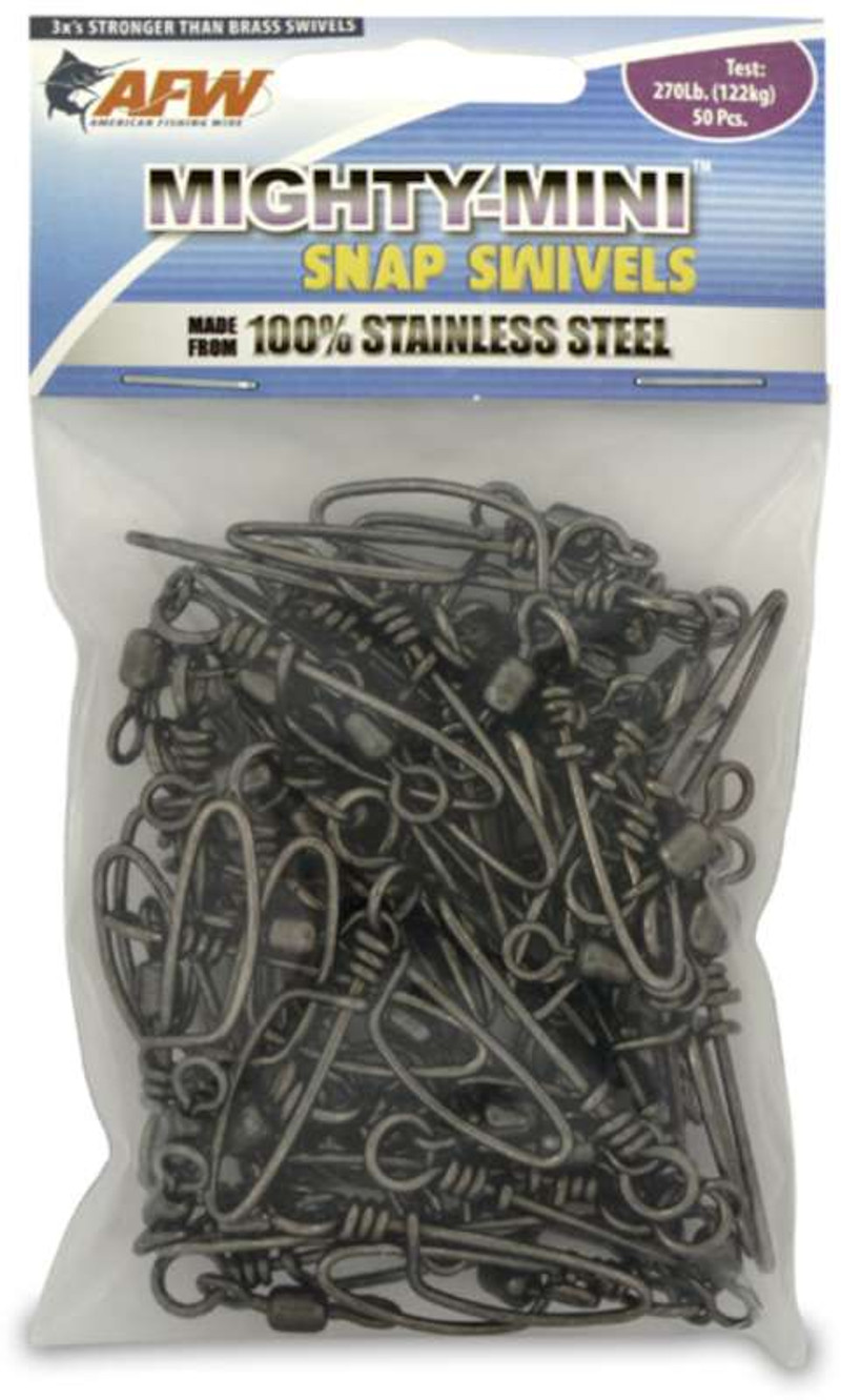 AFW Brass Coastlock Snap Swivels Kit, 67 Pieces - TackleDirect