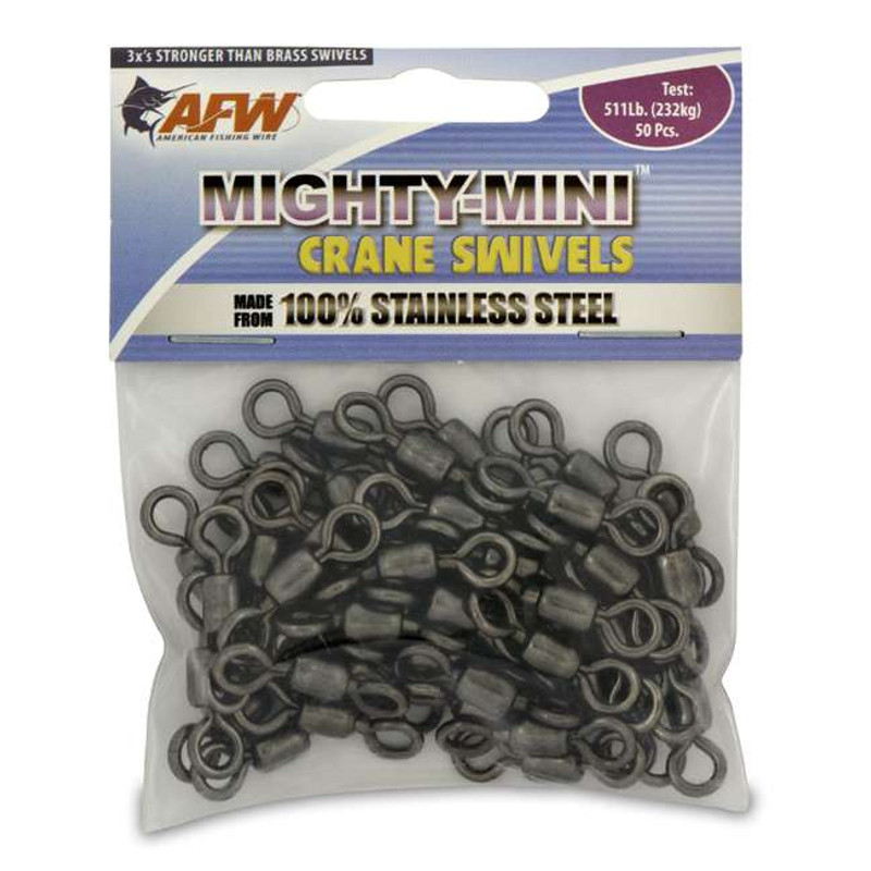 AFW TKB00009 Mighty Mini Snap Swivels Kit, 62 Pieces - TackleDirect