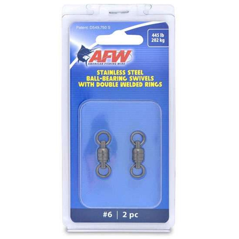 American Fishing Wire Stainless Steel Swivels - TackleDirect
