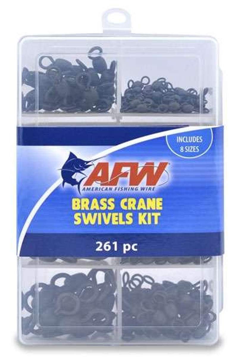 AFW Brass Ball Bearing Snap Swivels Kit, 51 Pieces - TackleDirect