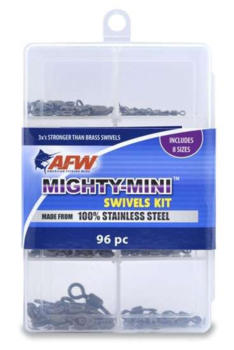 AFW Mighty Mini Stainless Steel Swivels Kit - 96 Pieces