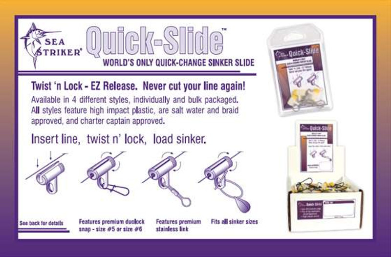 Sea Striker Quik Slide Duolock Snap - TackleDirect