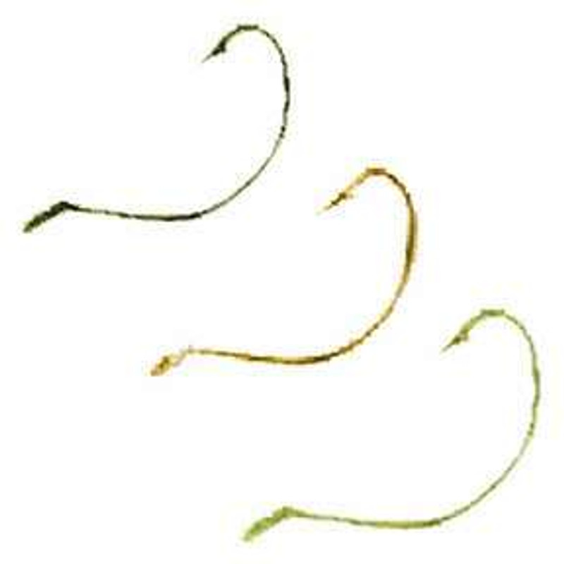 Snelled Wide Gap gold Flounder hooks 6 per pack 1/0, 2/0, or 3/0 18 inch  leader