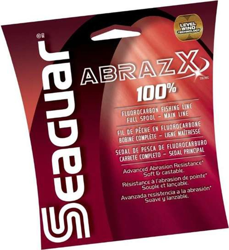 Seaguar AbrazX Fluorocarbon Fishing Line 200yds - TackleDirect