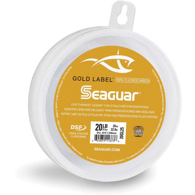 Seaguar 20GL25 Gold Label 100% Fluoro Leader 25yd - 20lb