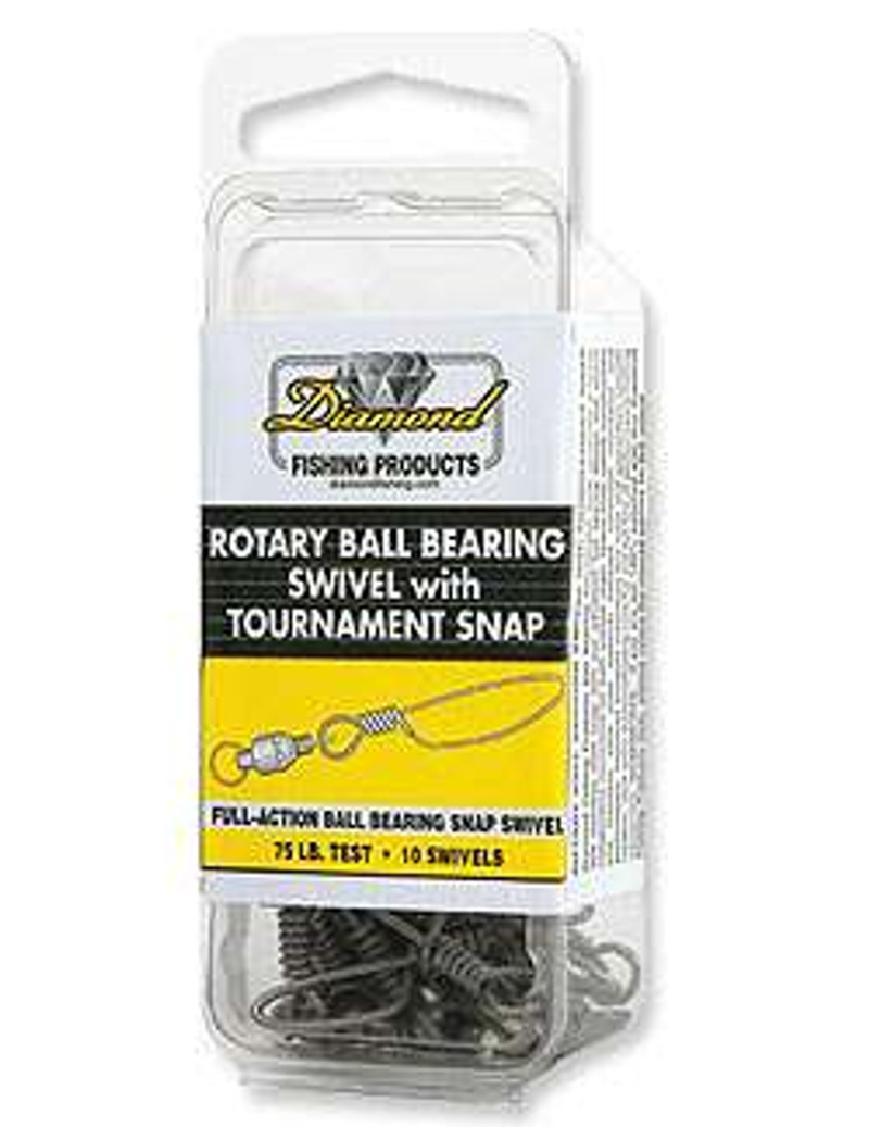 Diamond Rotary Ball Bearing Swivel with Tournament Snap