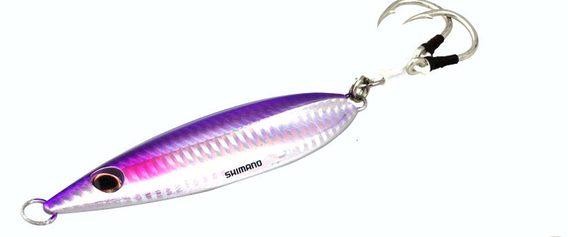 Shimano BFLFF100 Butterfly Flat-Fall Jigs 100g PS Purple Silver