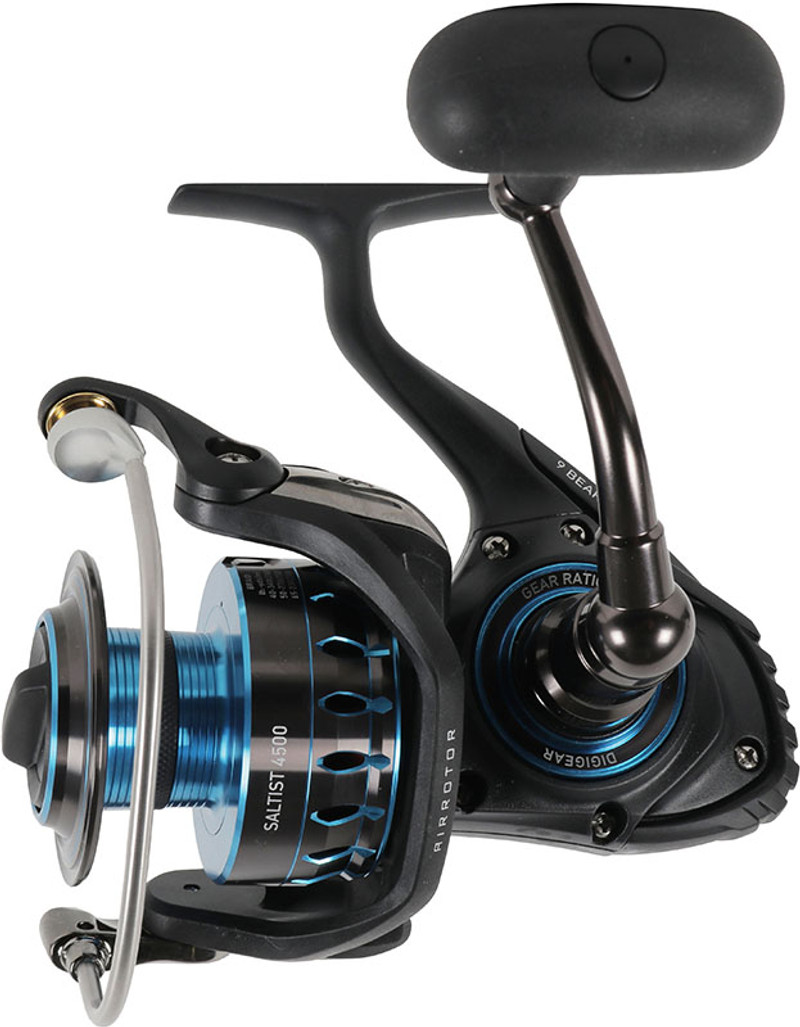 Daiwa Saltist Stt4500h Spinning Reel, Black & Blue - Daiwa Saltist 4000  Spin Reel PNG Image