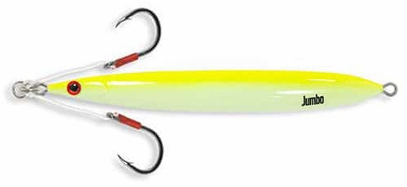 OTI Saltwater Jig - 200G/7 Oz - Jumbo W/2Raptor Hooks, Glow In