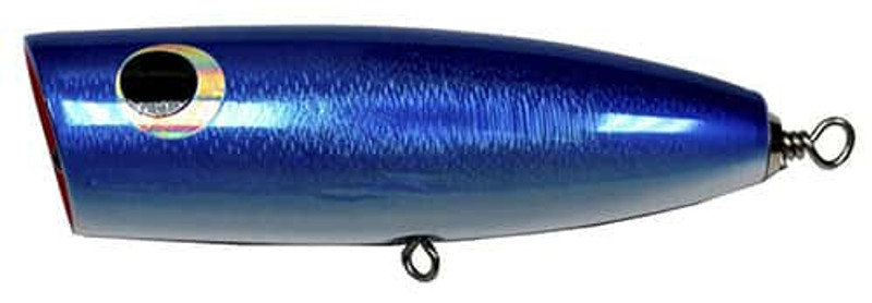 Kaku Small Popper Lure, Blue, Silver and Pink