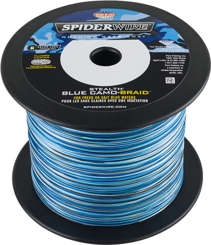 SpiderWire Stealth Blue Camo Braid Saltwater Fishing Line - 300