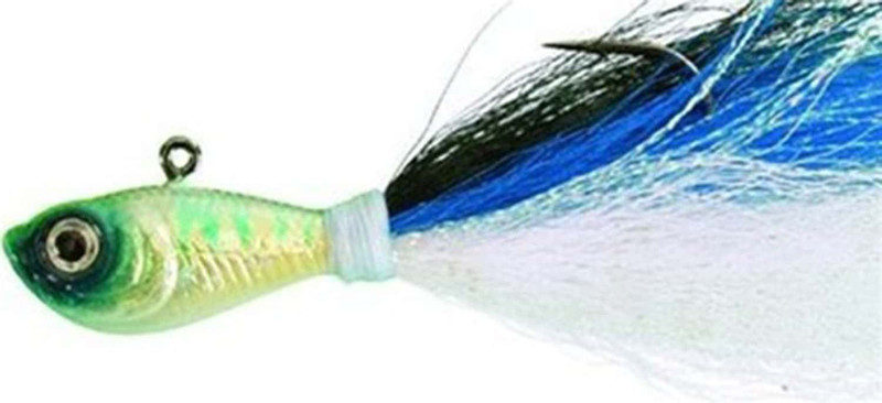 Spro Bucktail Jig-Pack de 1, Blanc, 3-Ounce
