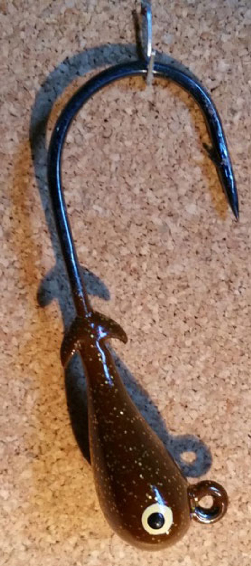 Mission Fishin Double Barbed 3/8oz 3/0 Brown/Gold Jig Heads