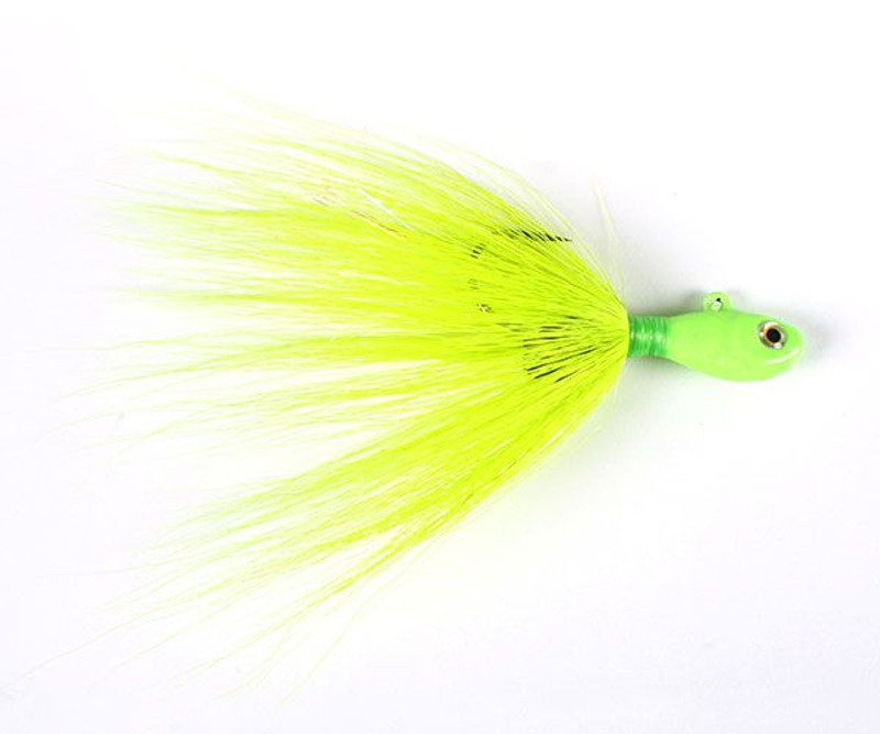 Sea Striker SSBTJR12-CW Bucktail Jig with Rattle and Grub Keeper