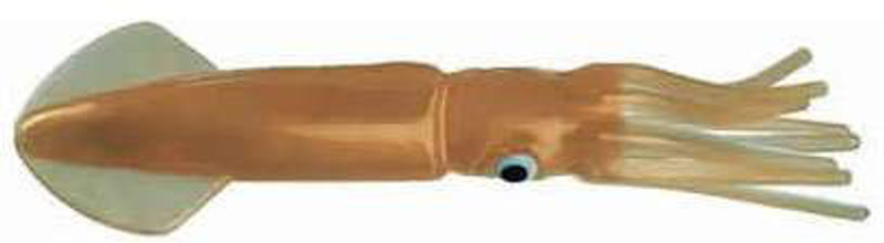Mold Craft 5006P01 Packaged Squirt Squid 6 Golden Natural Tan