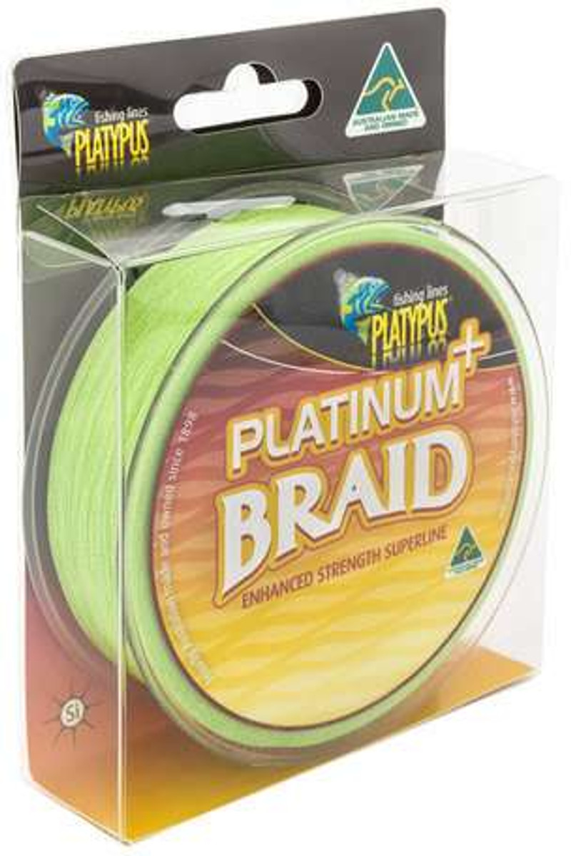 Platypus Platinum Plus Braid Fishing Line - 5 lb - TackleDirect