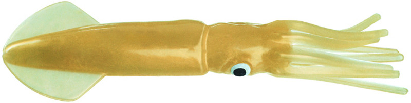 Mold Craft 561201 Squirt Squid, 12 Golden Natural Tan, 5/Pack