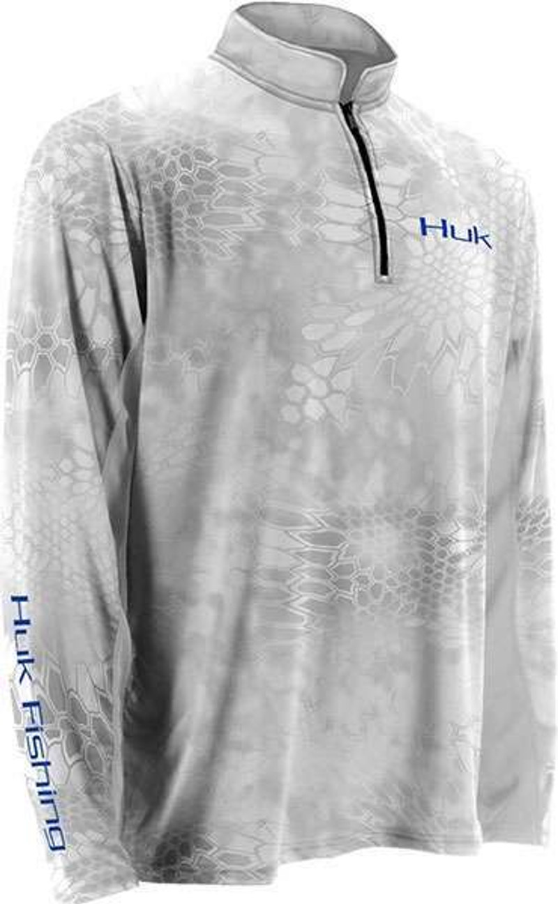 Huk Kryptek Icon 1/4 Zip Shirt - Yeti Royal - Size X-Large