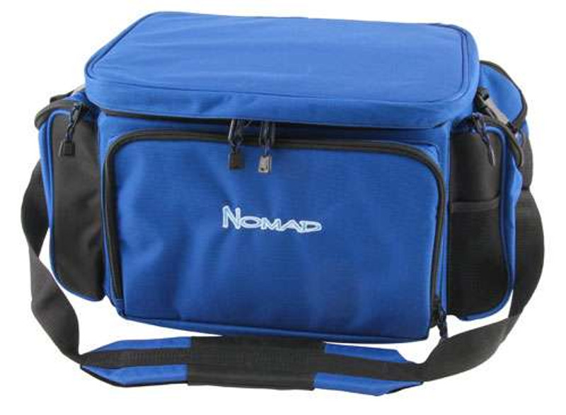 Okuma Nomad Long Range Tackle Bag w/Strap (M)- Blue/Blk