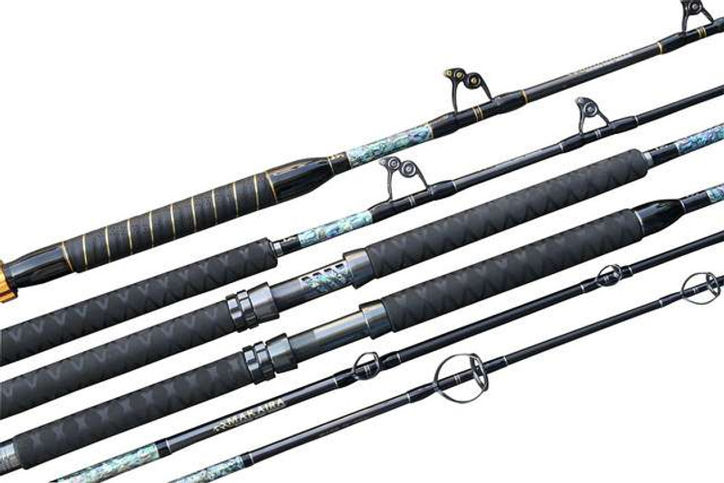 Heavy Duty Sea Fishing Rod Guide Trolling Pole Rod Double Roller Guides