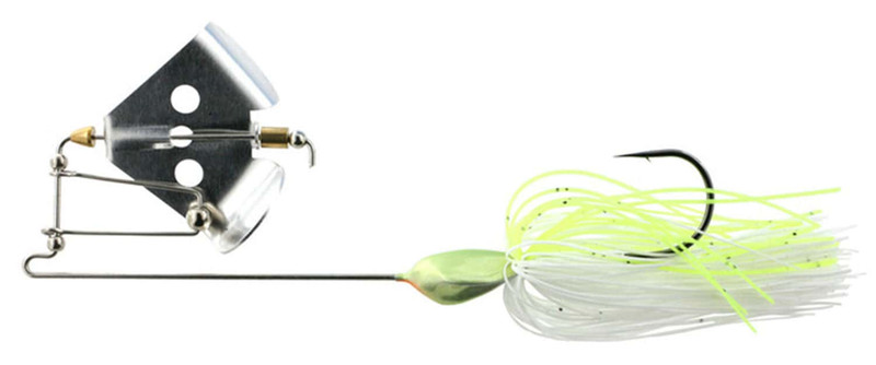 Damiki MTB-N-12 M Hull Turbulence Buzz Bait Lure White Chart