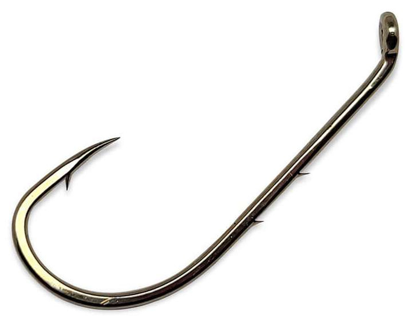 Eagle Claw Baitholder Fishing Hook, Bronze, Size 7 - 6 pack