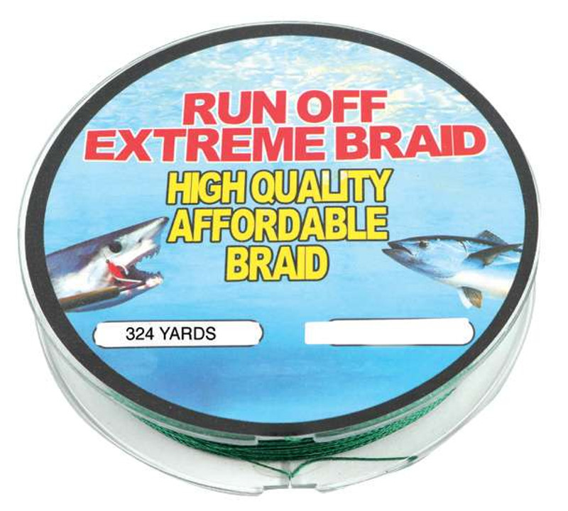 Runoff Lures Extreme Braid Fishing Line 324 Yds - 40 lb Yellow