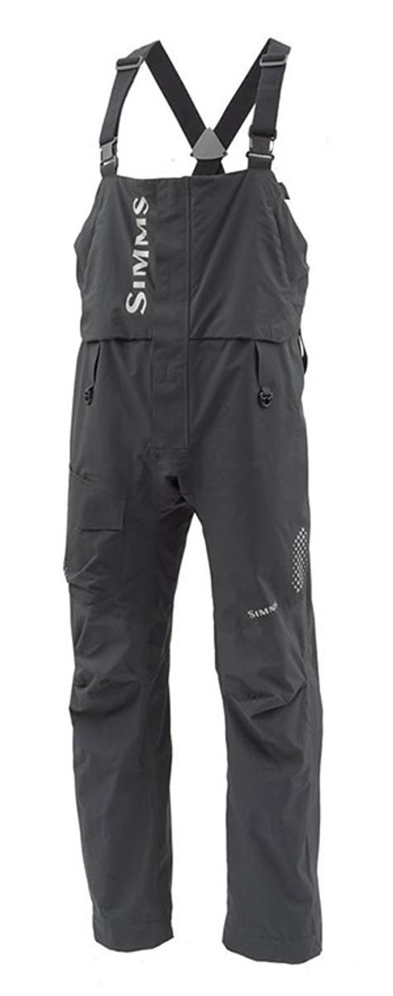 Simms Mens Challenger Waterproof Fishing Bib Overalls, Black, Sz