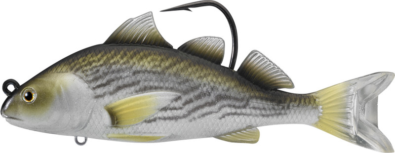 LIVETARGET Croaker Swimbait - 4in - Yellowfin Croaker - TackleDirect