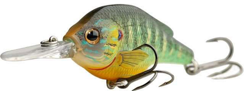 LIVETARGET Pumkinseed Crankbait Shallow Dive 2.25in 100 Natural Matte