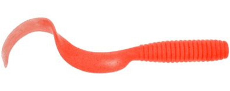 Berkley Gulp! Saltwater Grub - 6 in. - Salmon Red - TackleDirect