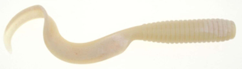 Berkley Gulp! Saltwater Grub - 5 in. - White Glow - TackleDirect