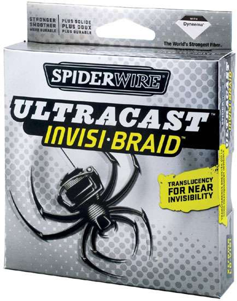 Spiderwire Ultracast Invisi Braid Braided Fishing Line 114m Spool 20lb 9kg