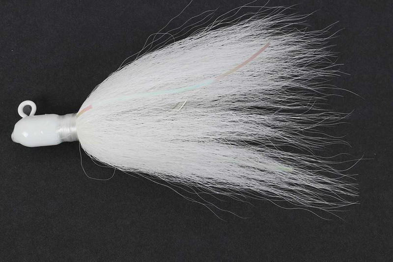 MagicTail Bullet Head Bucktail 1oz - White