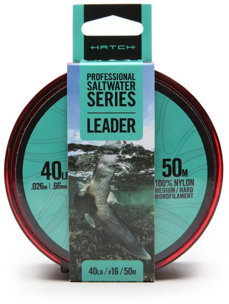 Hatch Professional SS Med/Hard Mono Leader - 50M - TackleDirect