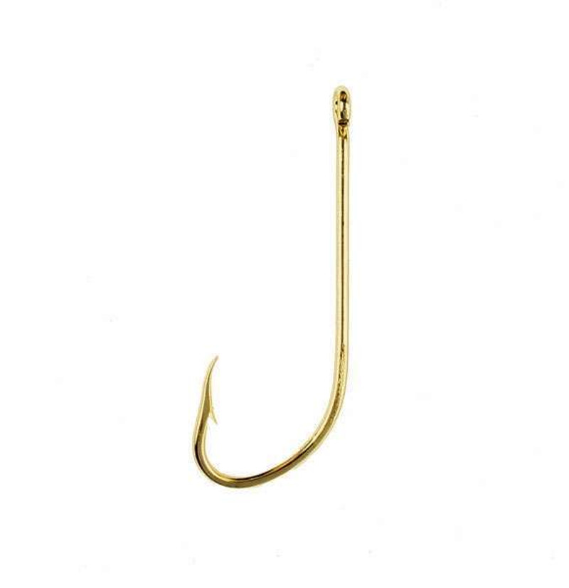 Eagle Claw 108A 1X Long Shank Offset Hooks - Size 1/0