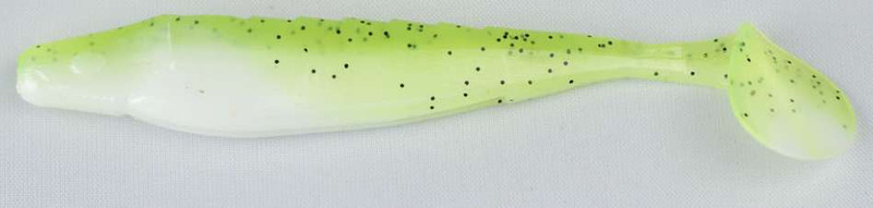 Missile Baits MBSW35-CHWT Shockwave 3.5 - Chartreuse White